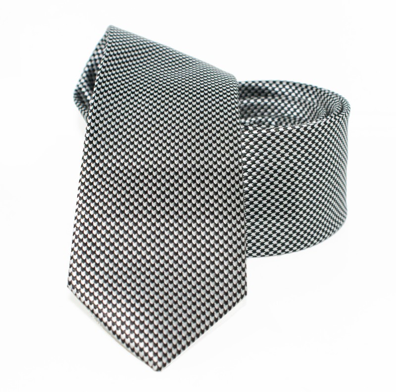   Goldenland Slim Krawatte - Schwarz gepunktet Kleine gemusterte Krawatten